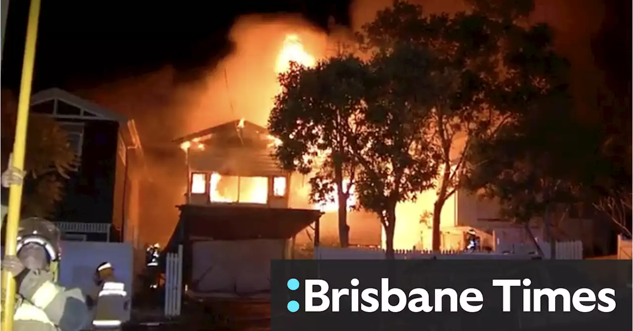 Trio hospitalised after fire guts three inner-Brisbane homes