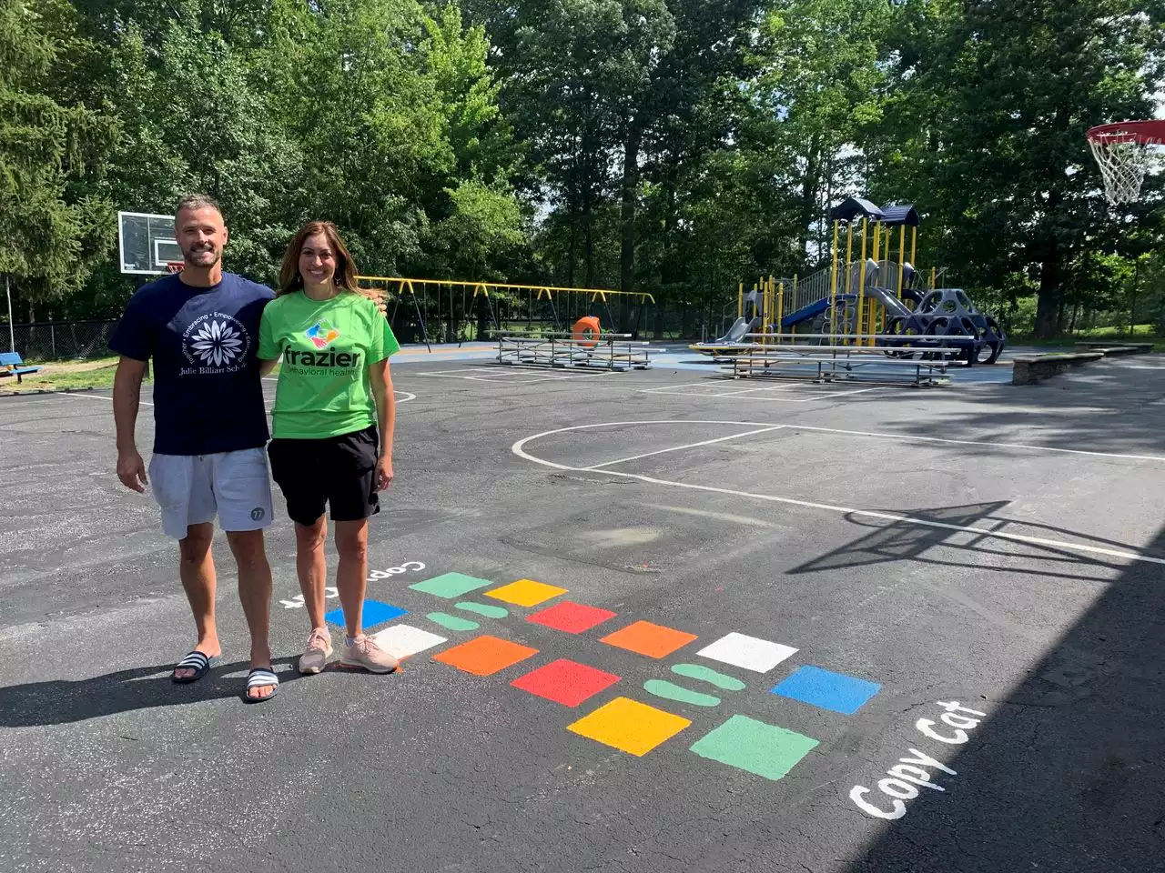 Julie Billiart Schools’ Lyndhurst Campus adds painted playground to help with student interplay