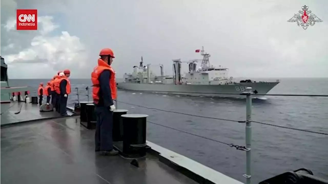 VIDEO: Kala Pasukan China-Rusia Latihan Militer Bersama