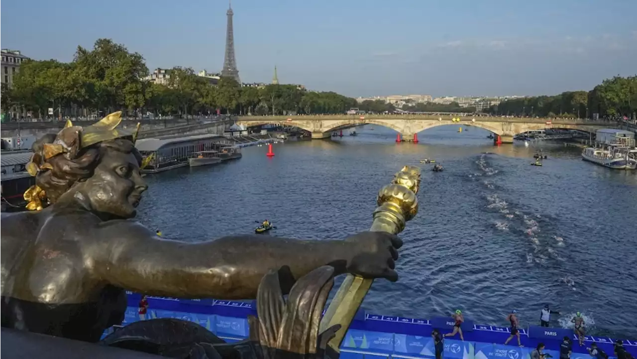 Water quality worries force cancellation of Paris Olympics swimming test event in Seine River