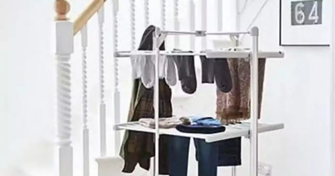 Amazon selling 'amazing' heated clothes airer that dries laundry 'brilliantly'