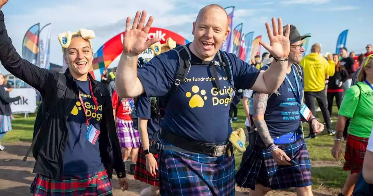 Biggest Ever Dundee Kiltwalk sets off in style as over 3,500 march for charity