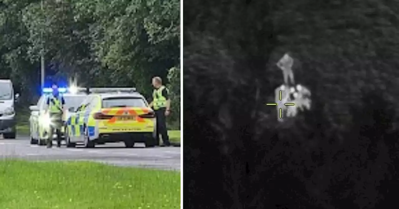 Police 'chase' captured by force helicopter after Scots driver 'flees scene'