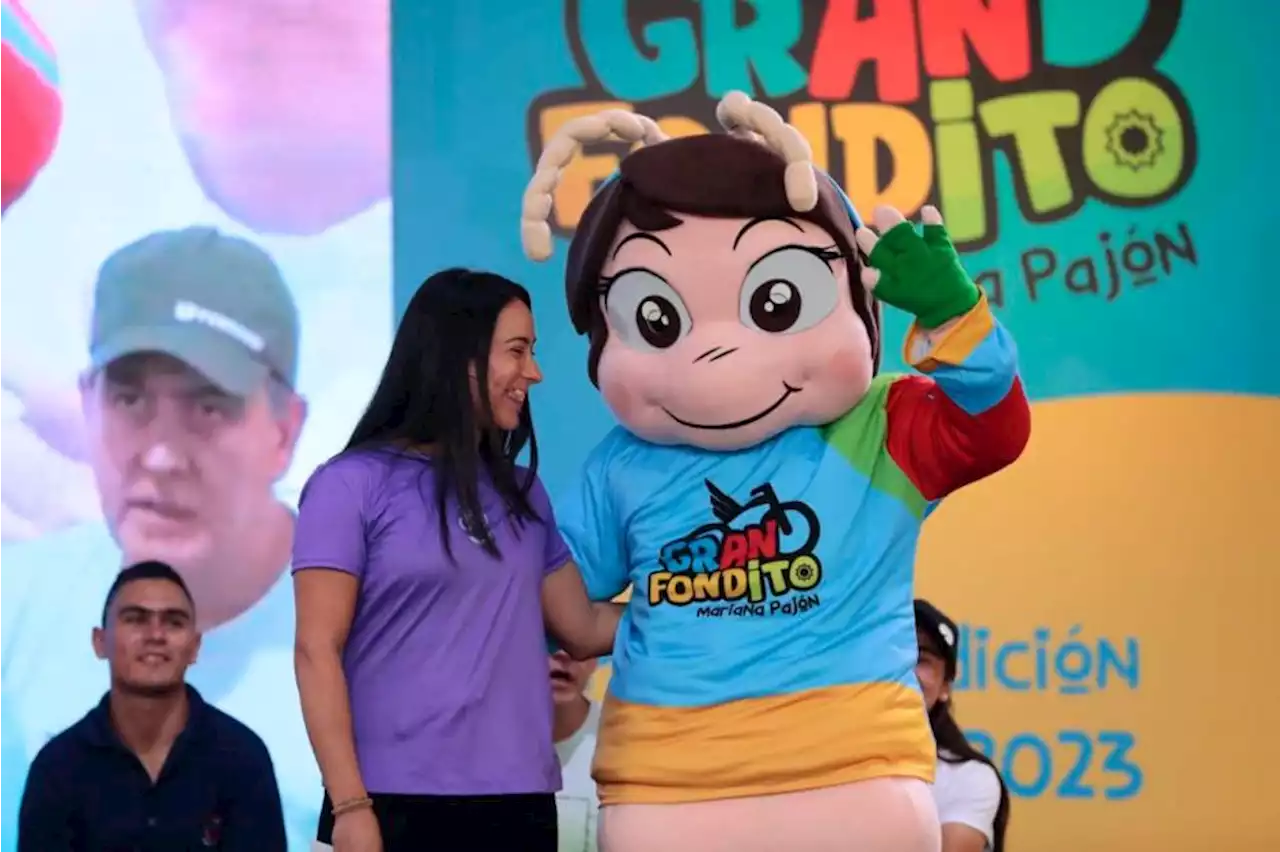 Mariana Pajón compartió con los inscritos al Gran Fondito en el Parque Norte de Medellín