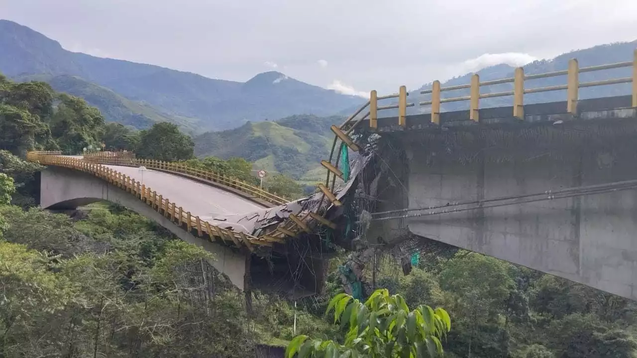 Atención: se desplomó puente en ruta alterna de la vía al Llano por Boyacá