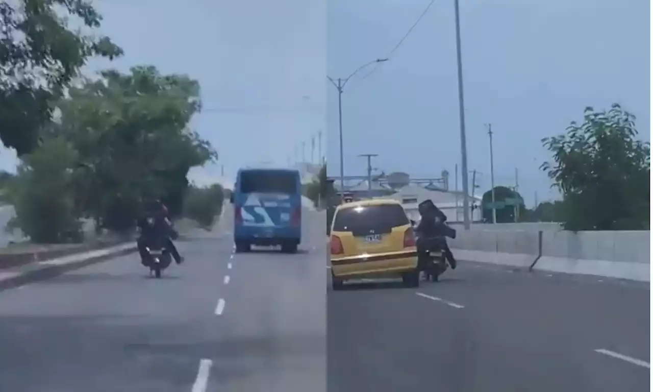 Video: taxista arremetió contra sujetos que lo habrían robado en Barranquilla