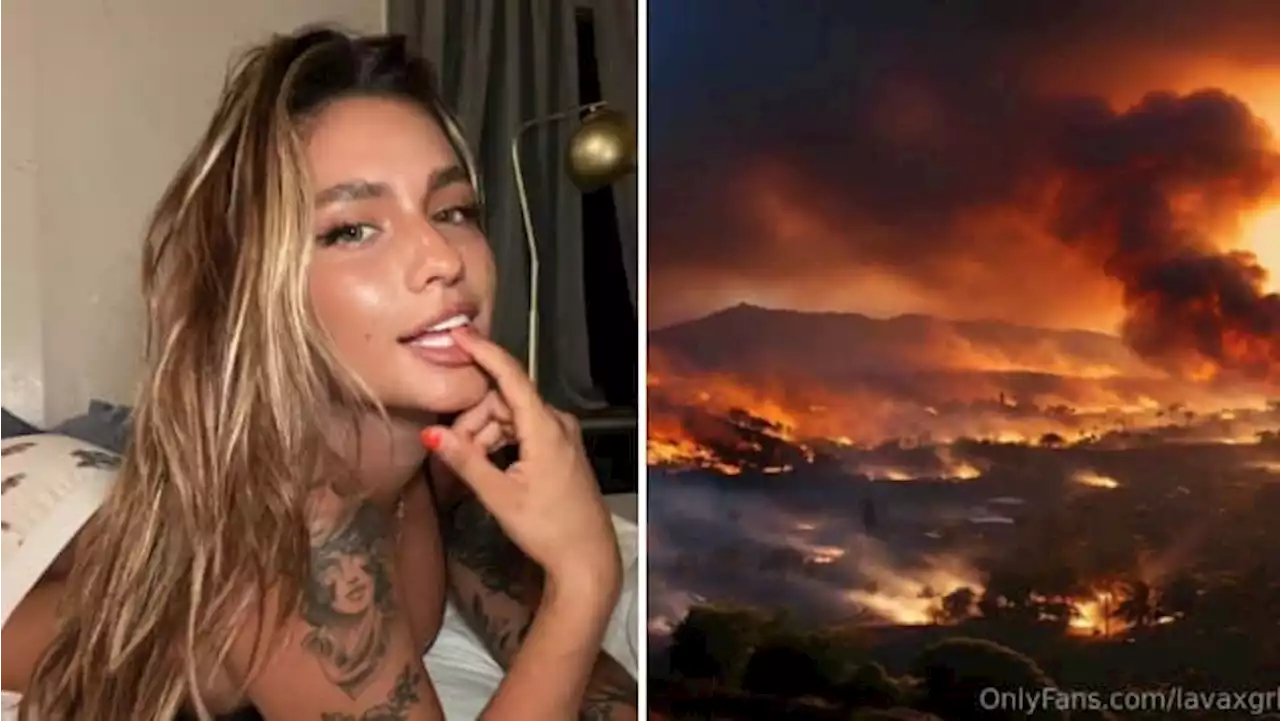 OnlyFans modellen sålde nakenbilder för att stötta drabbade i Maui-bränderna