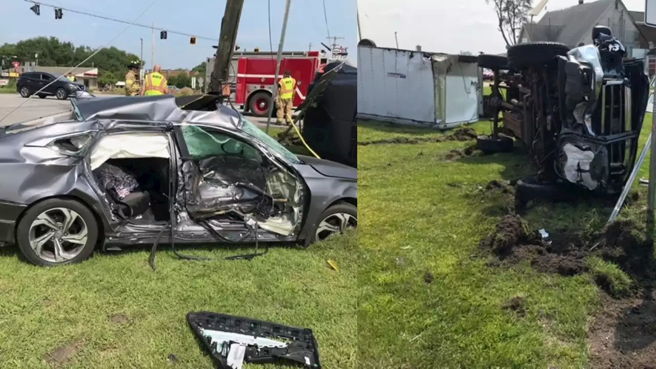 2-vehicle crash on US 41 in Indiana sends Illinois woman to hospital