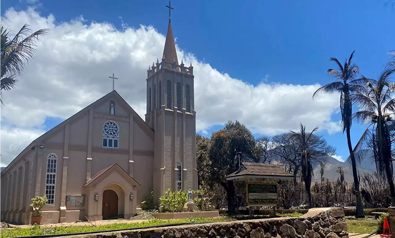 Catholic church miraculously standing after fires reduce Lahaina to ashes: ‘God doesn’t abandon his people'