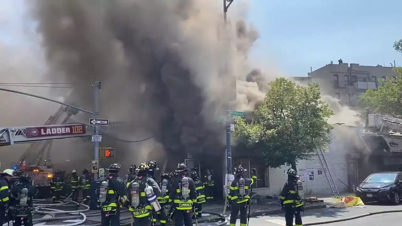 NYC Fire Department responds to 5-alarm inferno in Brooklyn: reports