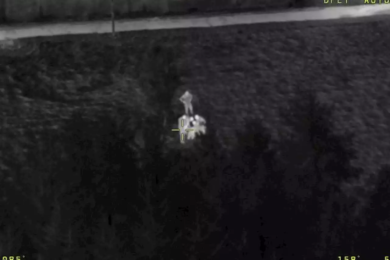 Driver 'evading capture' after police pursuit captured by aerial footage