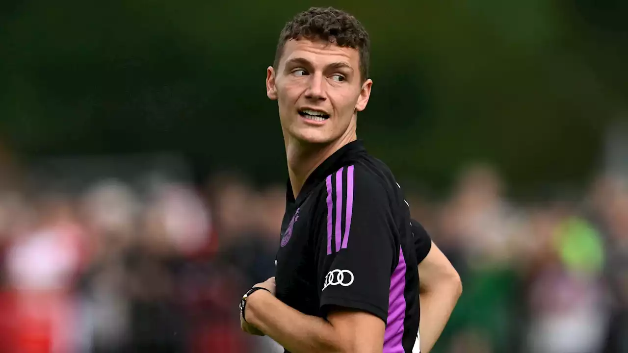 Wantaway Benjamin Pavard shows frustration in Bayern Munich friendly by kicking opponent as Inter confirm transfer talks