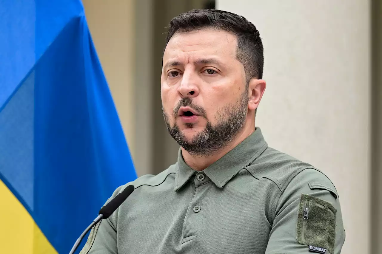 Zelenskyj har landat i Nederländerna