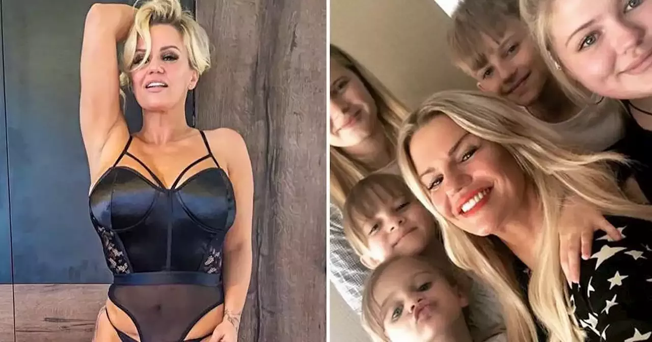 Kerry Katona says her children encourage her to take racy snaps for cash