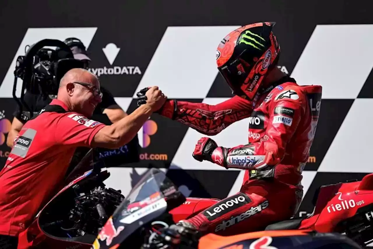 Hasil Feature Race MotoGP Austria: Bagnaia Tanpa Cela, Brad Binder P2