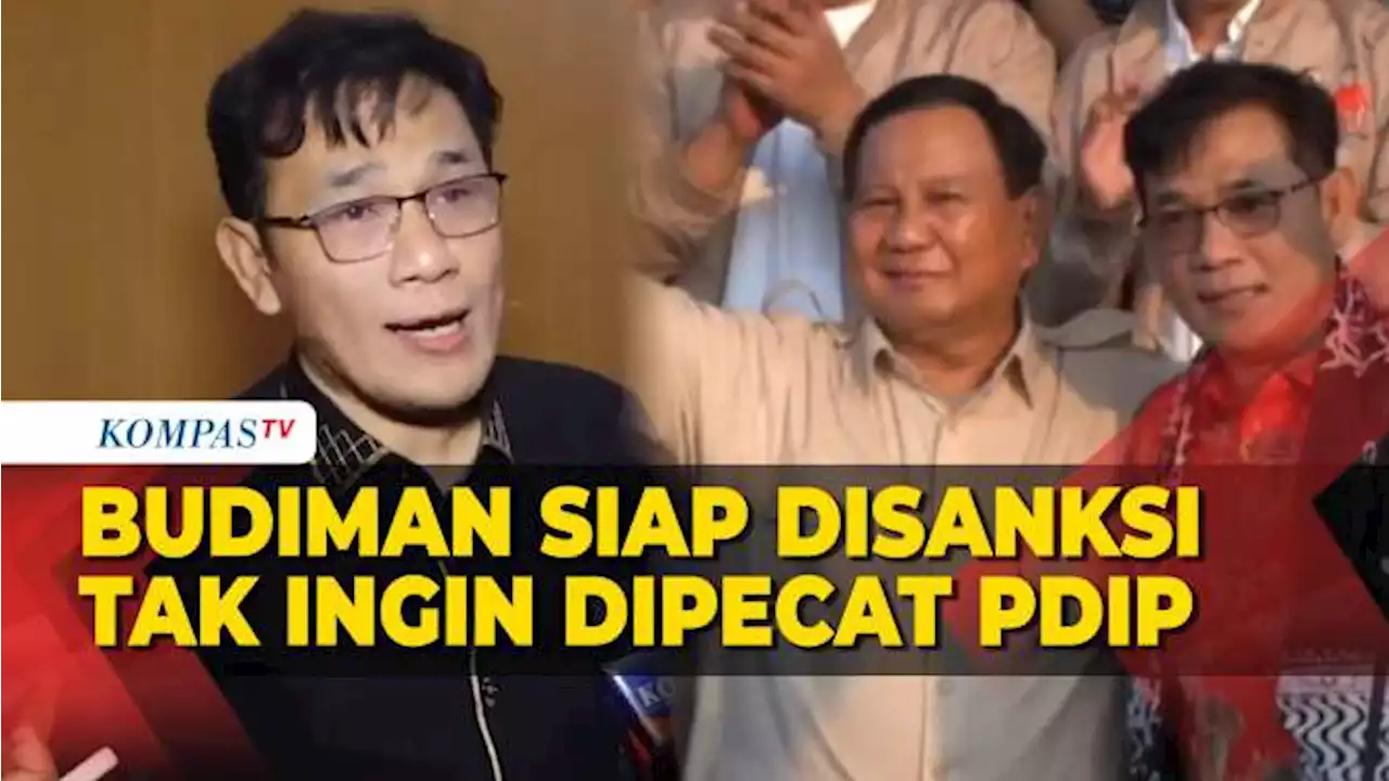 Budiman Sudjatmiko Siap Disanksi Namun Berharap Tak Dipecat PDIP