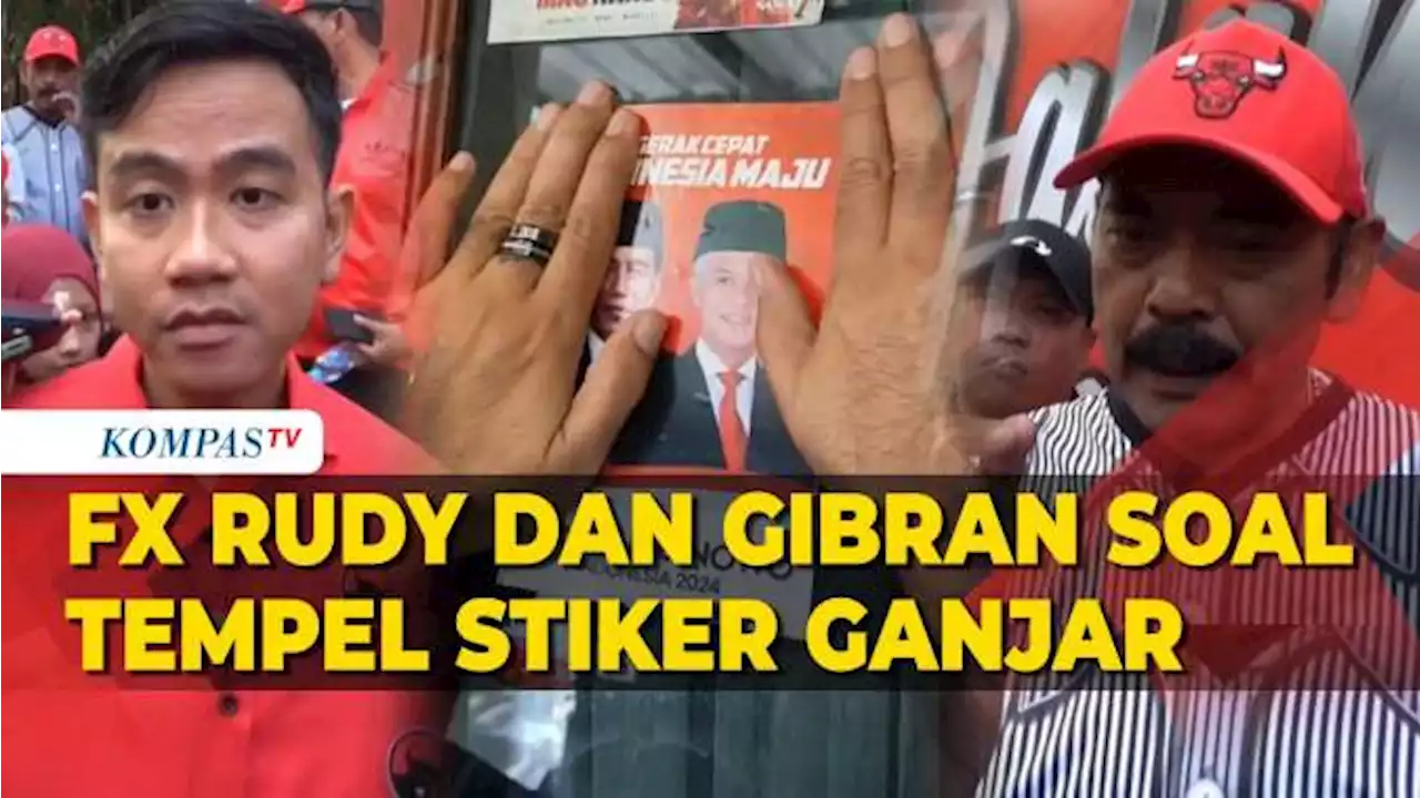 Kata Gibran dan FX Rudy Soal Tempel Stiker Bergambar Ganjar-Jokowi ke Rumah Warga