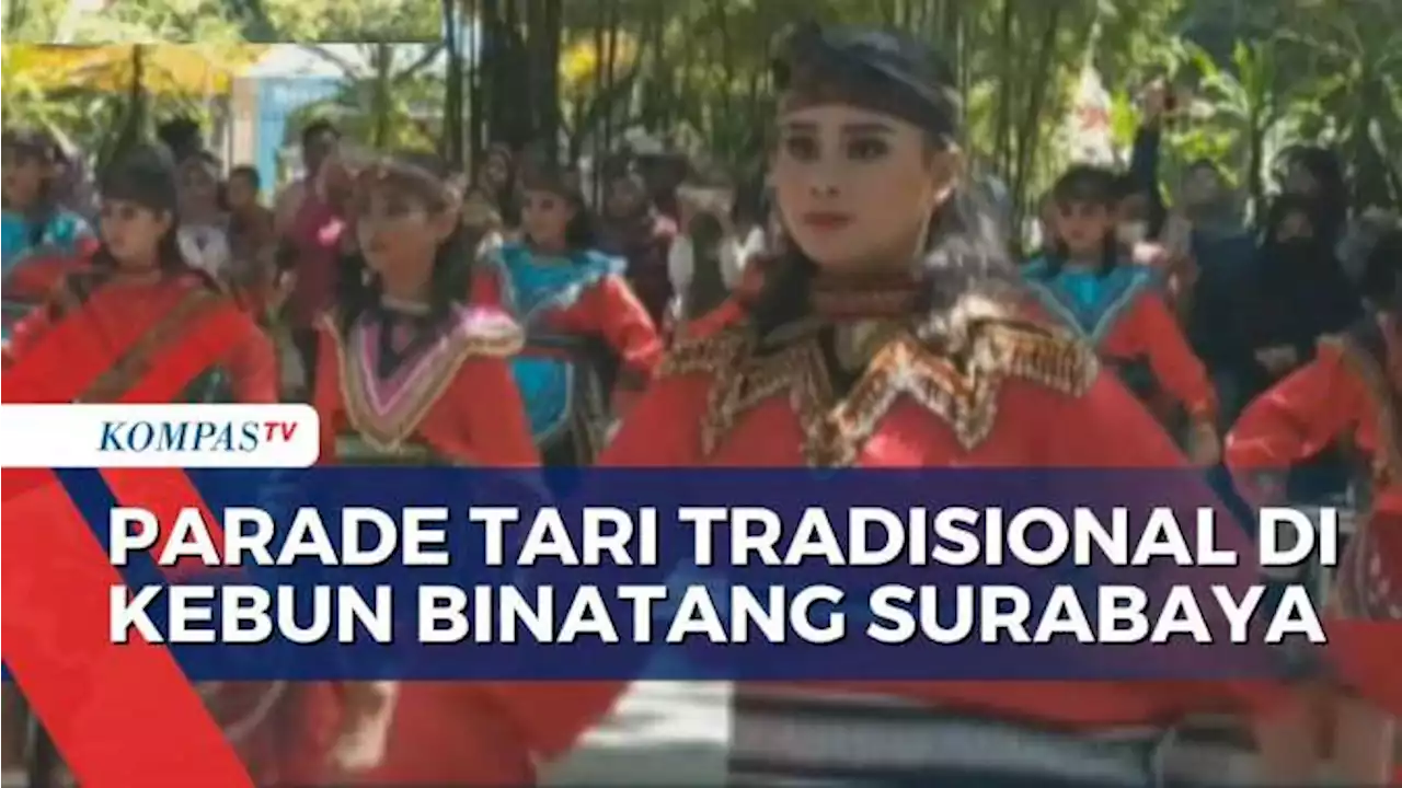 Meriahkan HUT ke-78 RI, Kebun Binatang Surabaya Gelar Parade Tari Tradisional