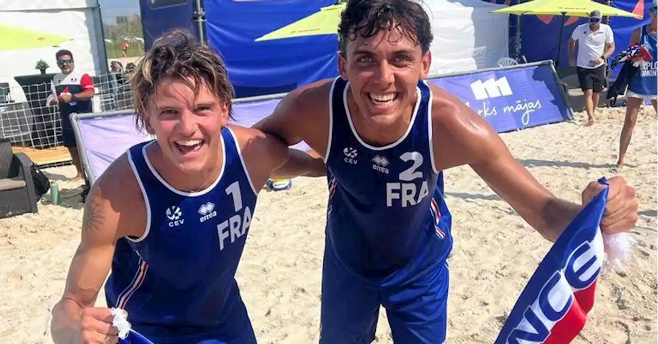 Beach-volley : Le Saussétois Teo Rotar champion d'Europe U20 avec Arthur Canet