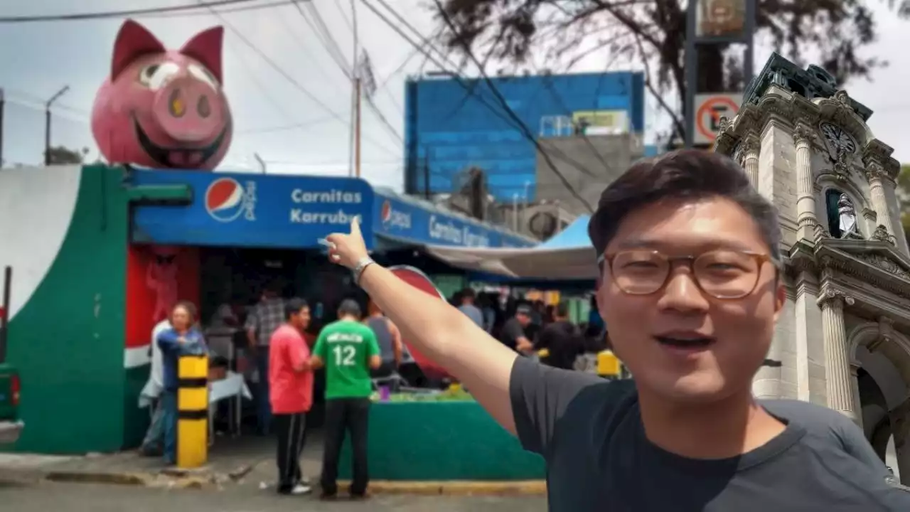 Youtuber coreano descubre local de carnitas ilimitadas por $75 cerca de Pachuca