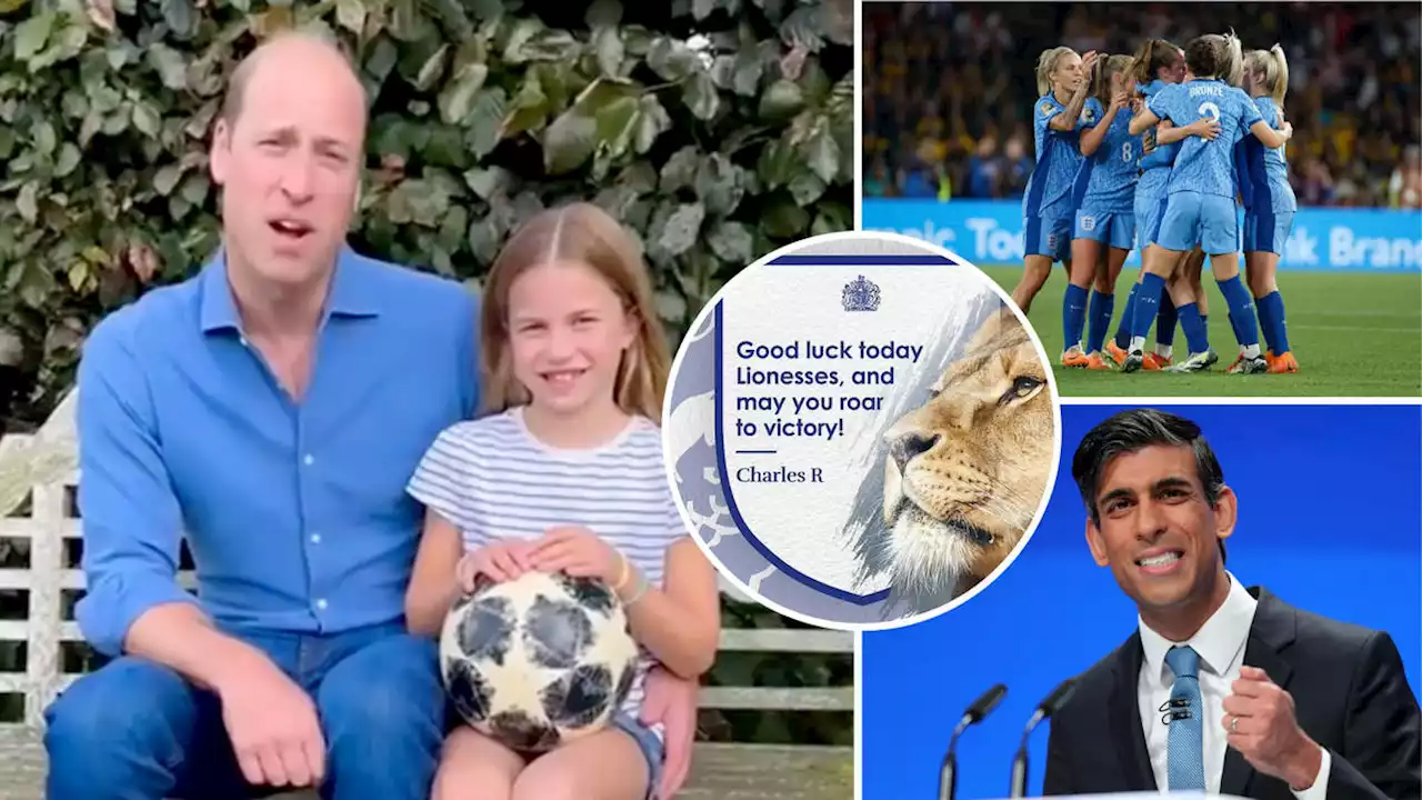 'Roar to victory': King Charles' message to Lionesses ahead of World Cup showdown