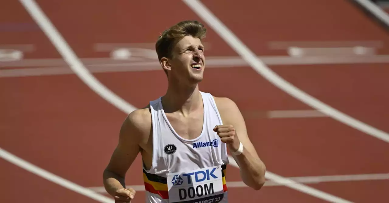 Mondiaux d'athlétisme: Alexander Doom et Dylan Borlée en demi-finales du 400m