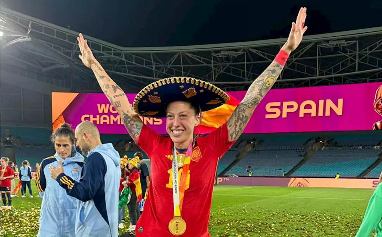 Jenni Hermoso festejó 'a la mexicana' título del Mundial Femenil