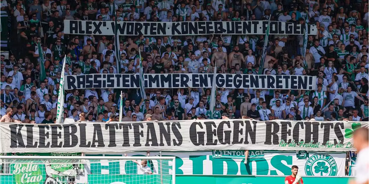 Nach Vorfall in Halle: Kleeblatt-Fans mit klarem Statement gegen Rassismus