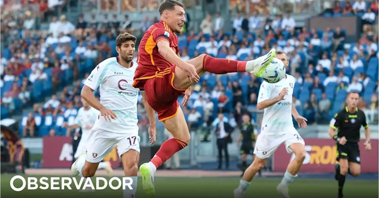 Sem Mourinho, sem mais avançados, sem vitória: Roma empata com Salernitana de Paulo Sousa no início da Serie A