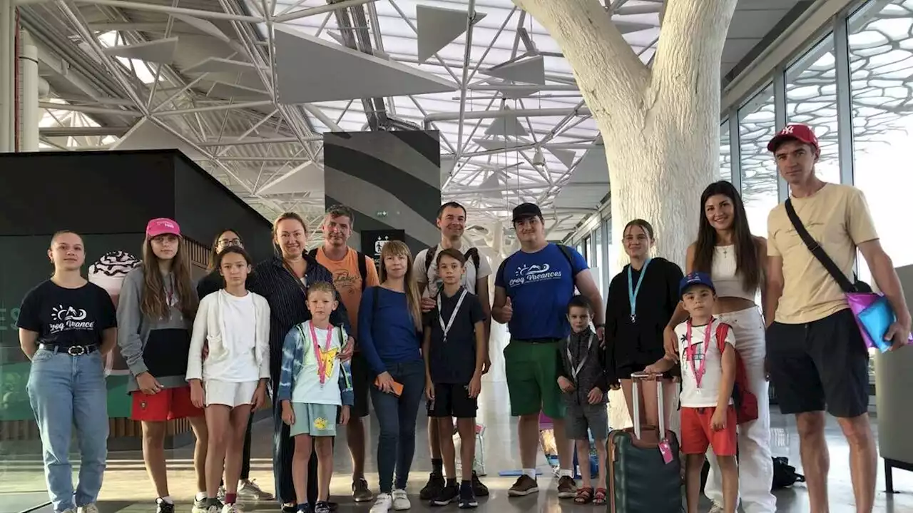 Les enfants ukrainiens quittent Nantes pour des vacances