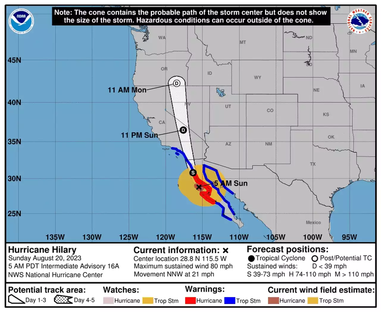 Hilary weakens to Category 1 hurricane, closes in on Mexican peninsula