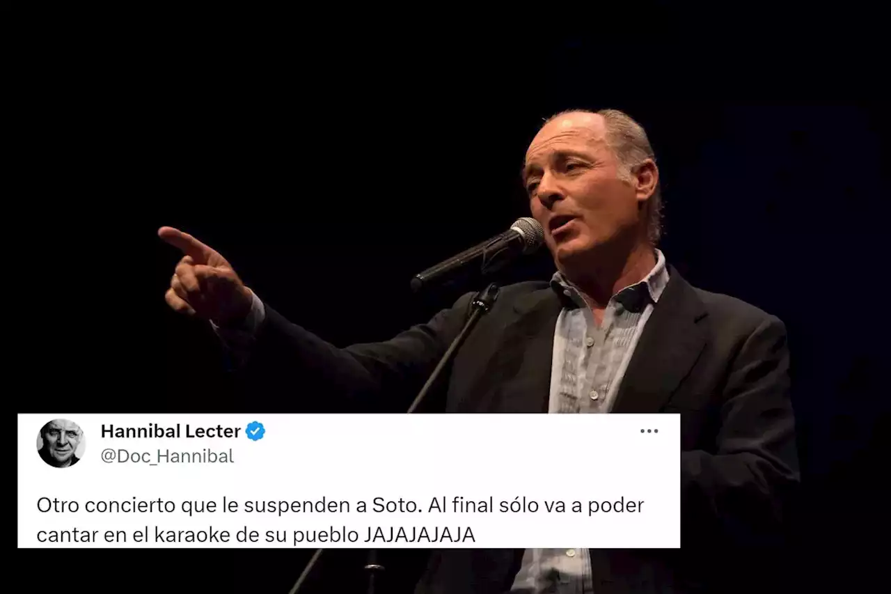 José Manuel Soto pierde dos actuaciones tras su enésima polémica en Twitter (insultos a Pedro Sánchez incluidos)