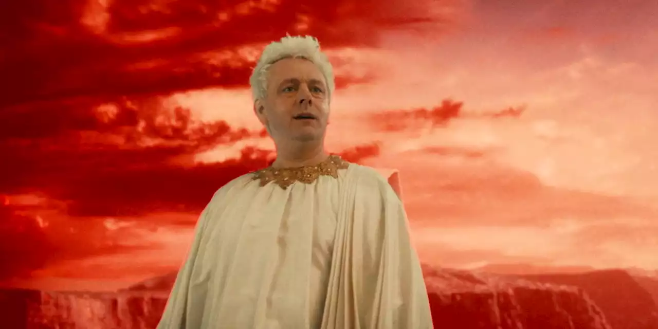 Archangel Aziraphale Gets Corrupted By Too Much Power In Good Omens Season 2 Art