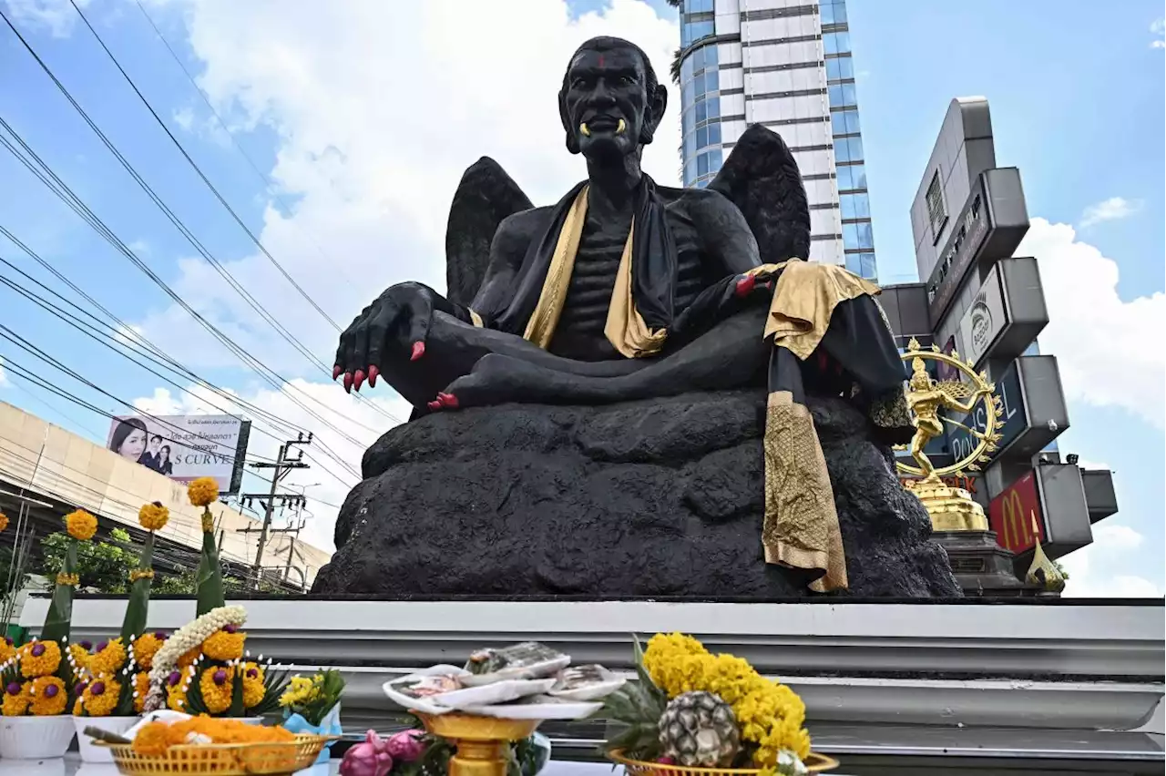 Giant gargoyle-like statue stirs controversy in Bangkok