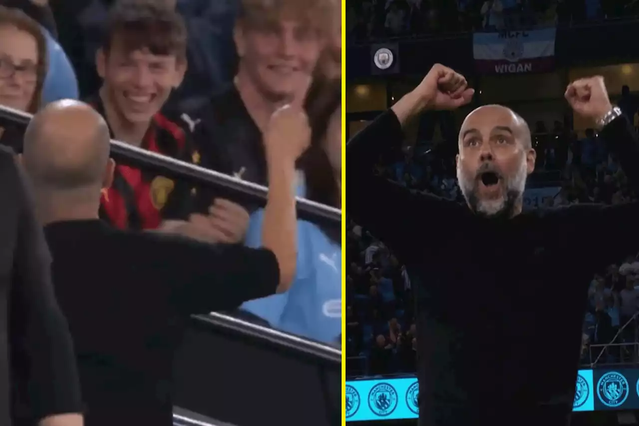 Pep Guardiola cracks up fan by telling him to 'take his seat' during win over Newcastle