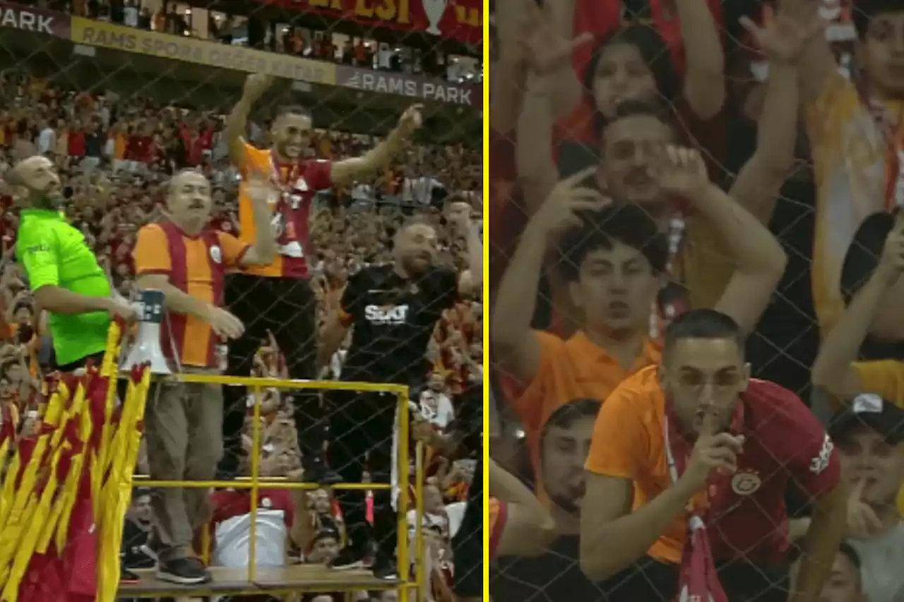 Ziyech given spine-tingling Galatasaray welcome as former Chelsea man conducts 52,000 fans