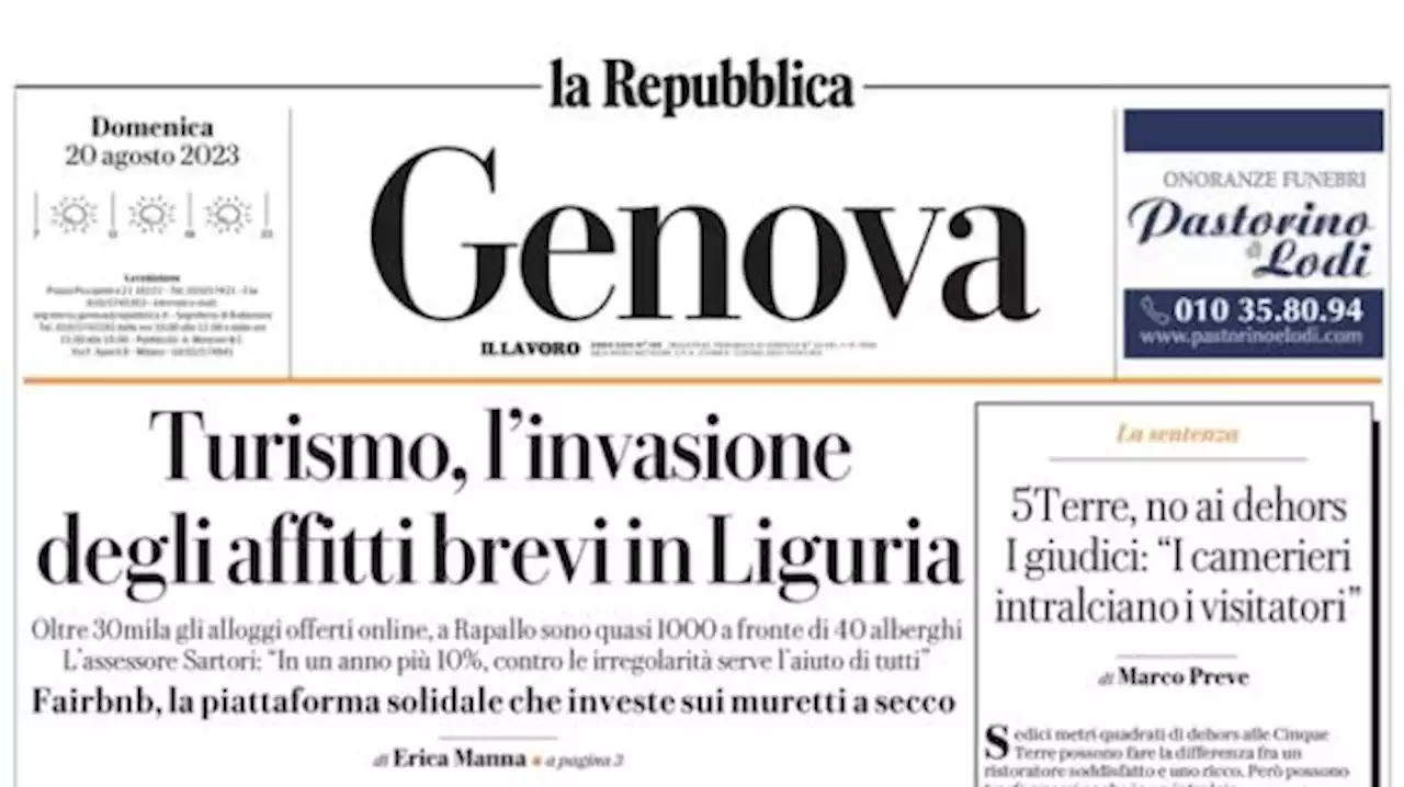 La Repubblica (ed. Genova): 'Il Genoa scopre la Serie A. L'esordio è da incubo'