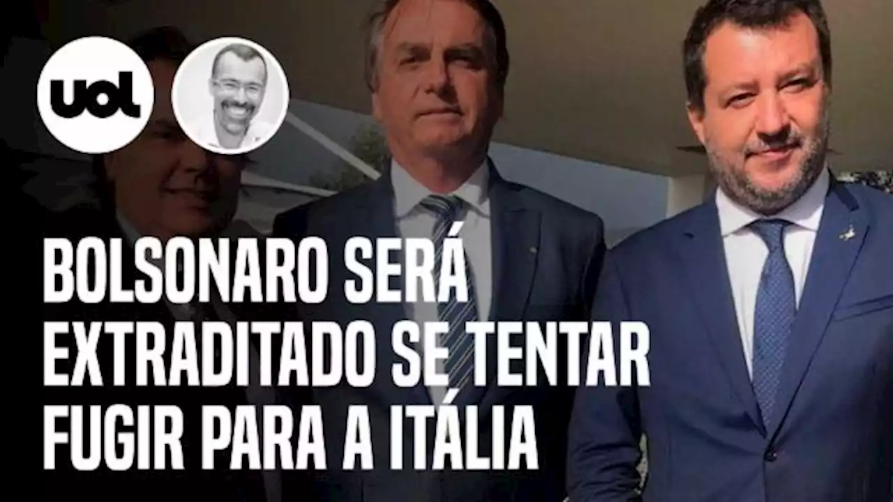 Bolsonaro será extraditado se tentar fugir para a Itália, dizem autoridades do país