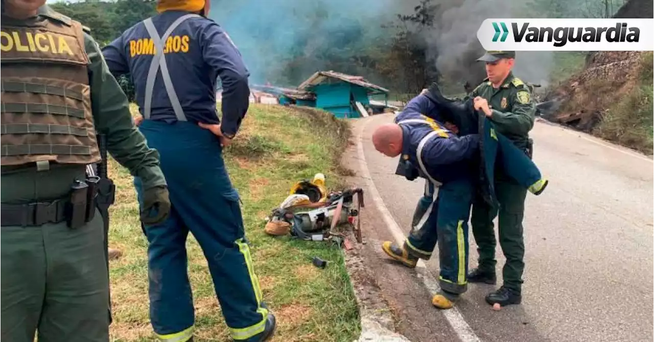 | Explotó un camión de gas en la vía Guatapé-San Rafael: hay nueve heridos