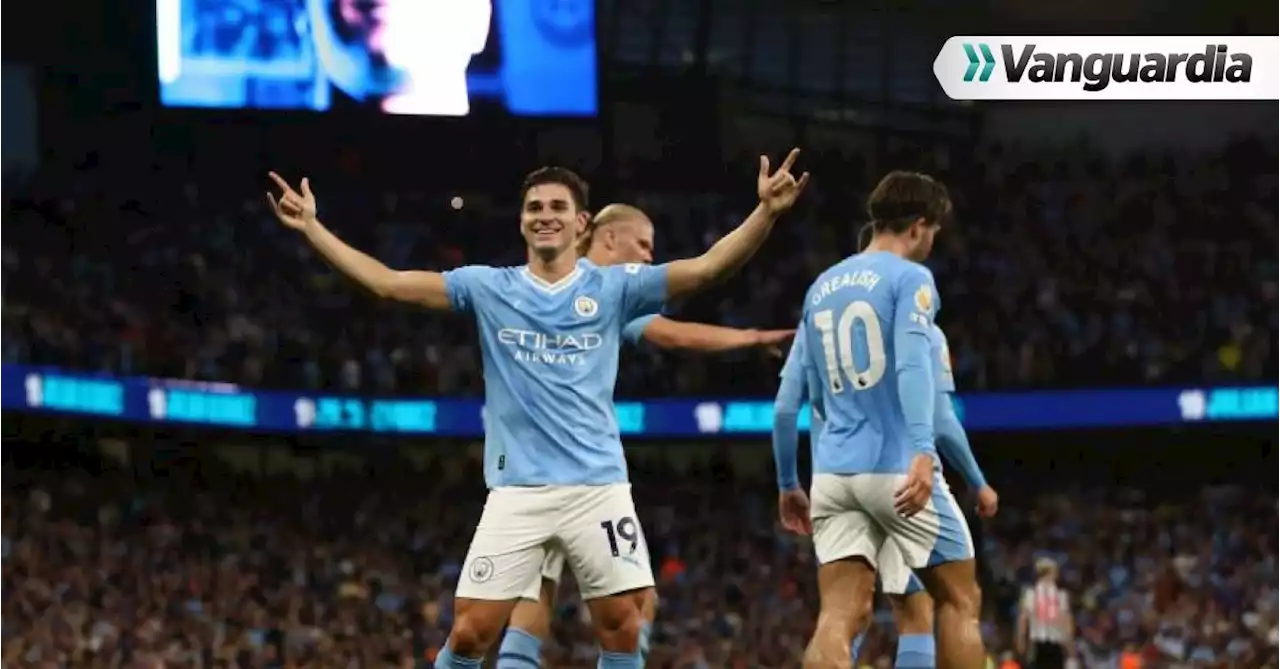 Video: Con una magnífica definición, Julián Álvarez salvó al Manchester City ante el Newcastle