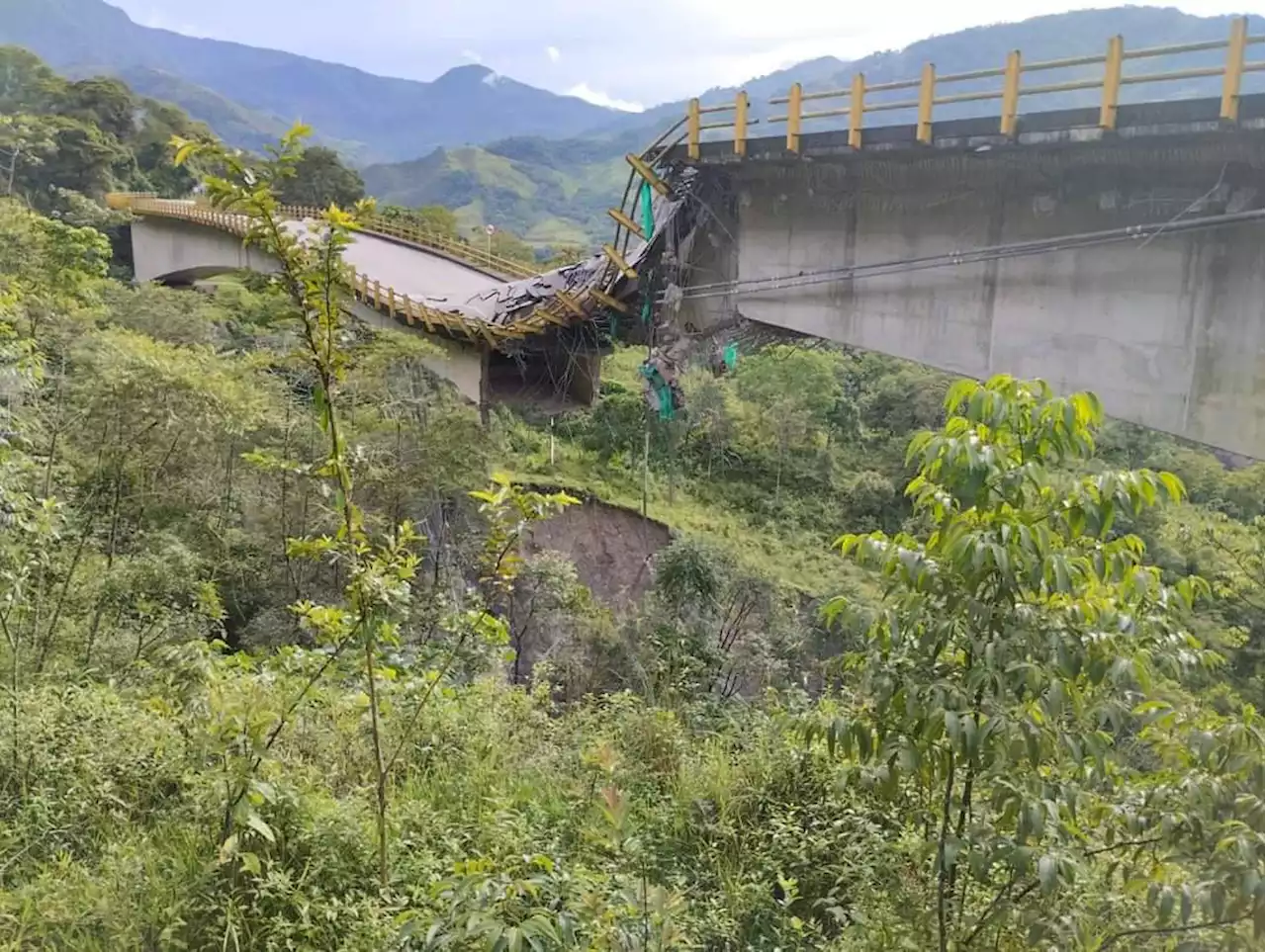 Invías dice que reciente sismo habría generado falla subita en puente colapsado en Cusiana