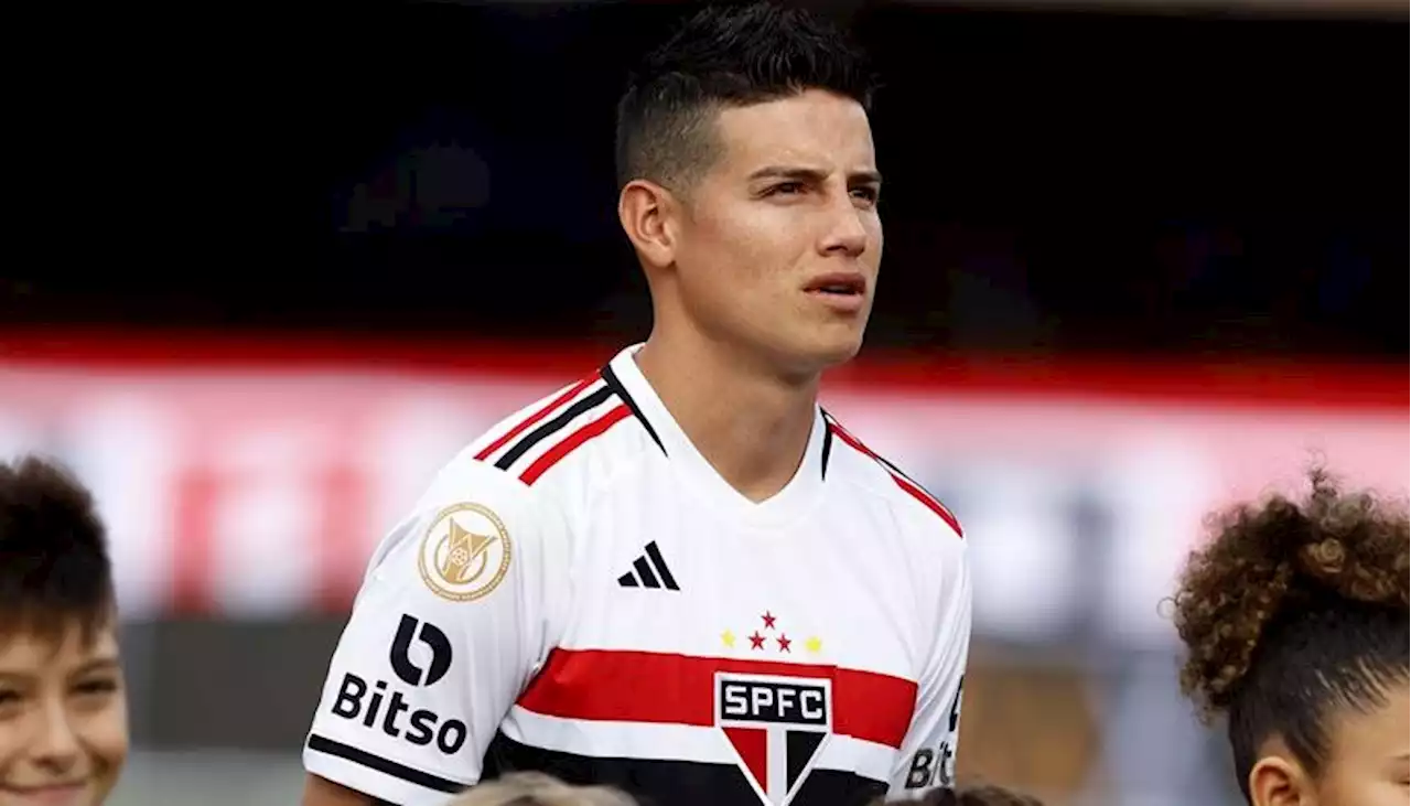 Con James como titular, Sao Paulo empató sin goles con Botafogo