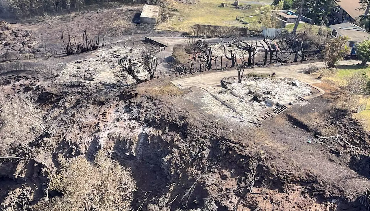 Entre descontento e incertidumbre, sobrevivientes de incendio en Háwai tratan de volver a empezar