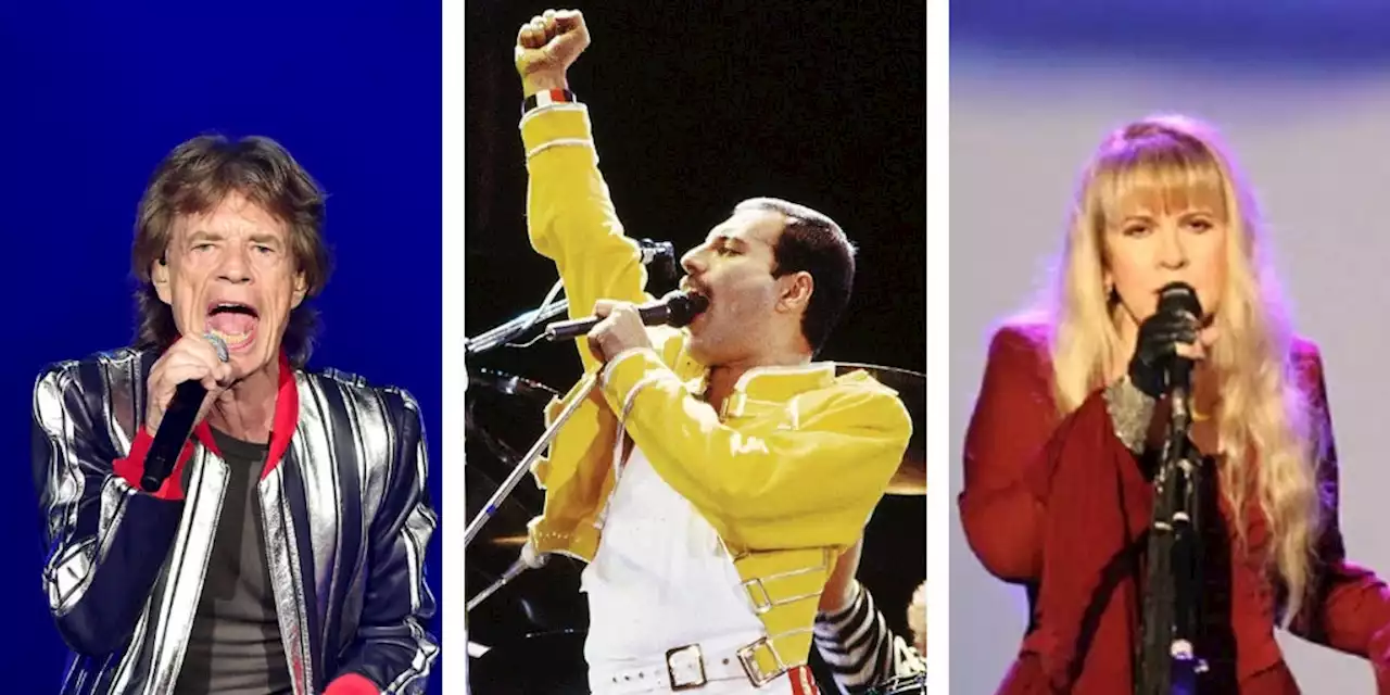 Mick Jagger, Stevie Nicks y Freddie Mercury son los mejores cantantes