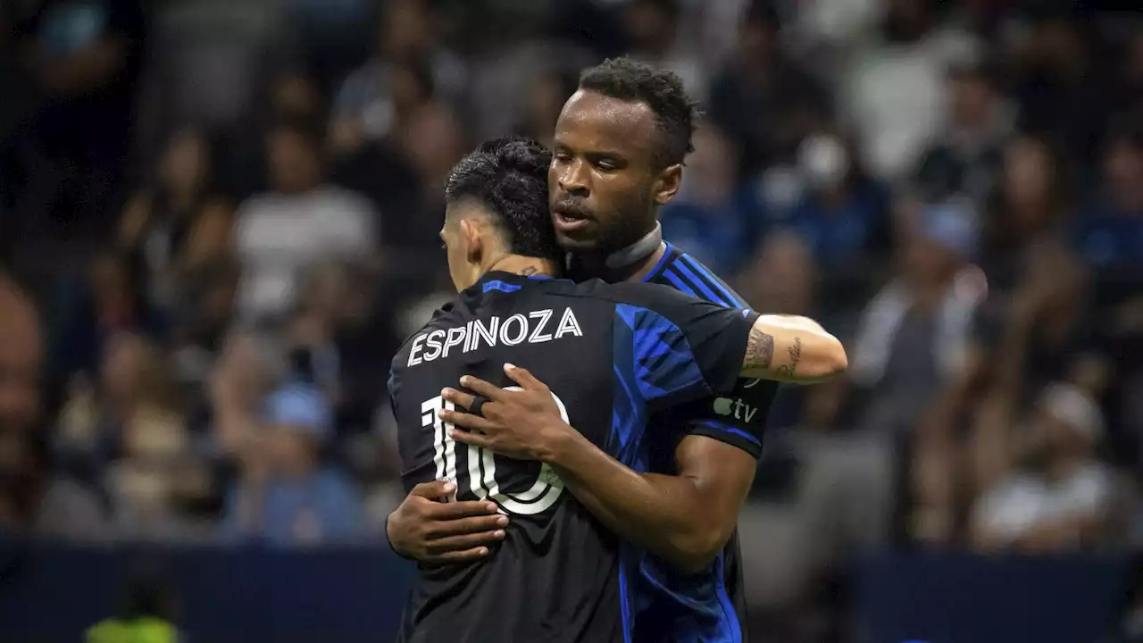 Espinoza scores lone goal in Earthquakes' 1-0 win over Whitecaps