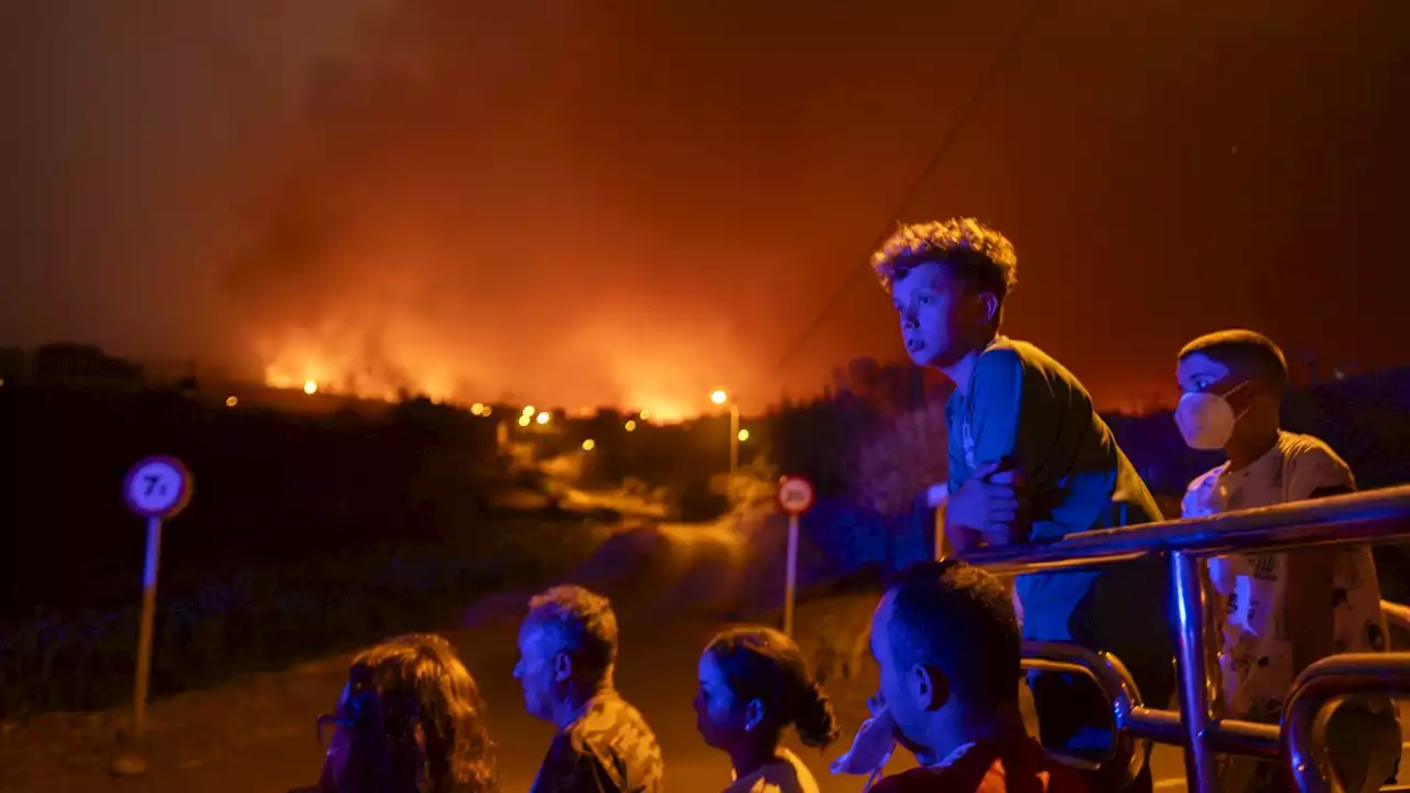 Major wildfires burn in Greece, Spain's Canary Island of Tenerife