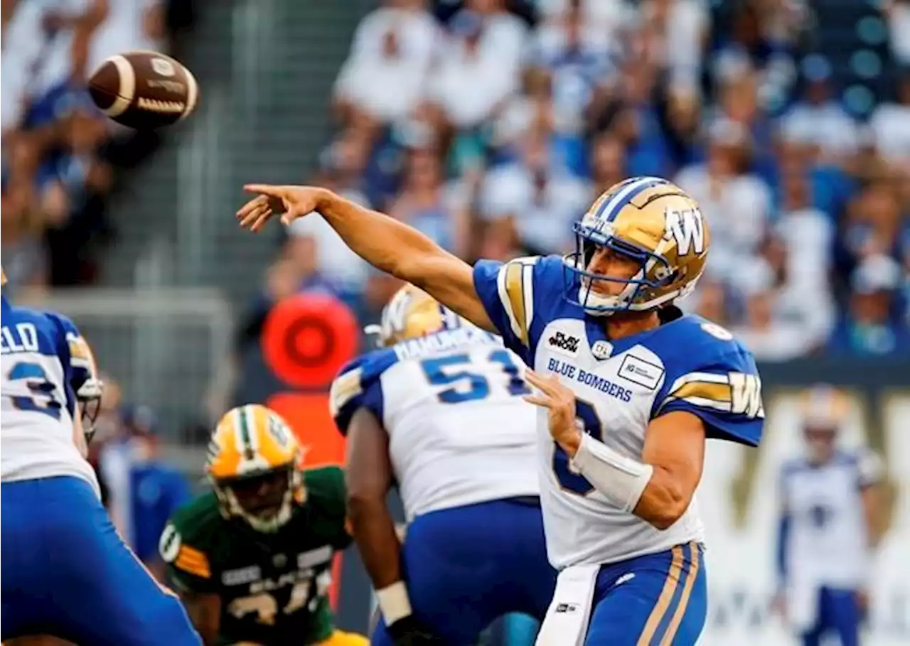 Veteran quarterback Collaros resumes practising with Blue Bombers