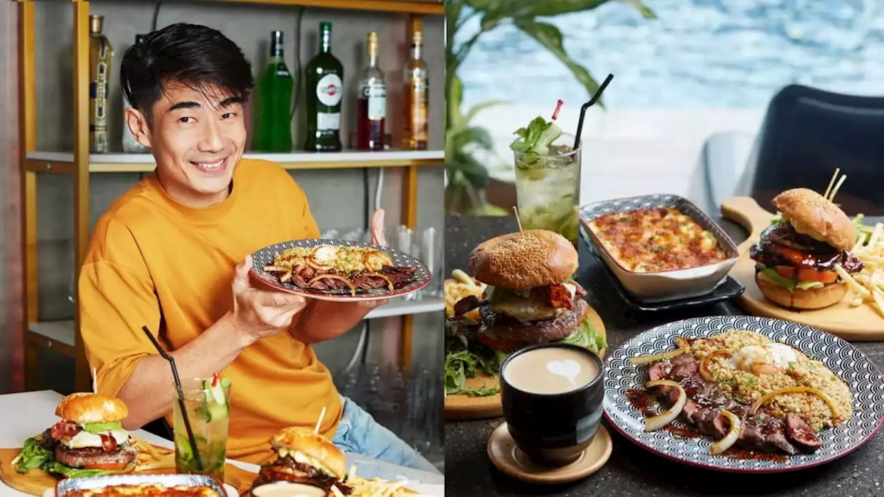 Actor Adam Chen opens scenic hotel rooftop cafe at Havelock Road with free pool access for diners