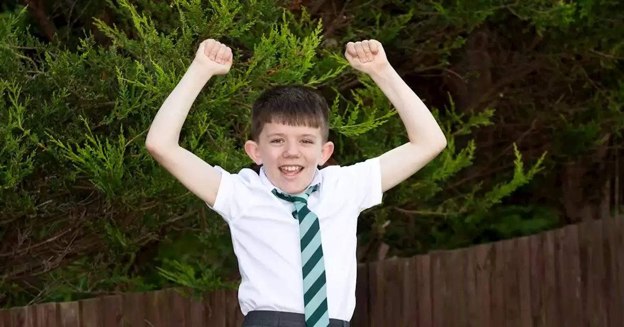 Scots boy facing life in wheelchair returns to school after life-changing op