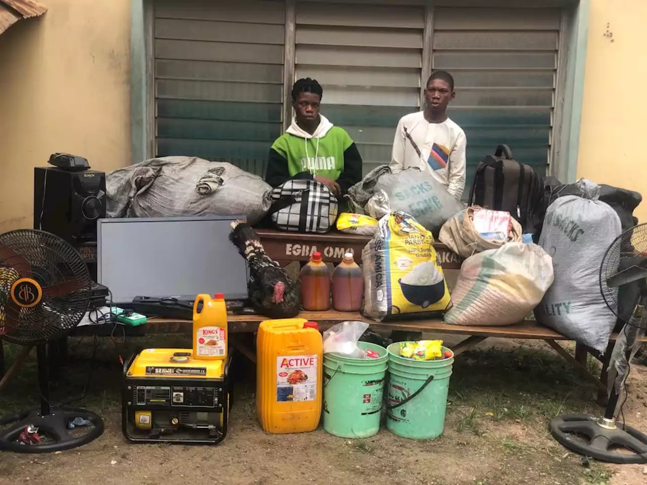 Two steal turkey, rice, palm oil, other foodstuffs in Ogun